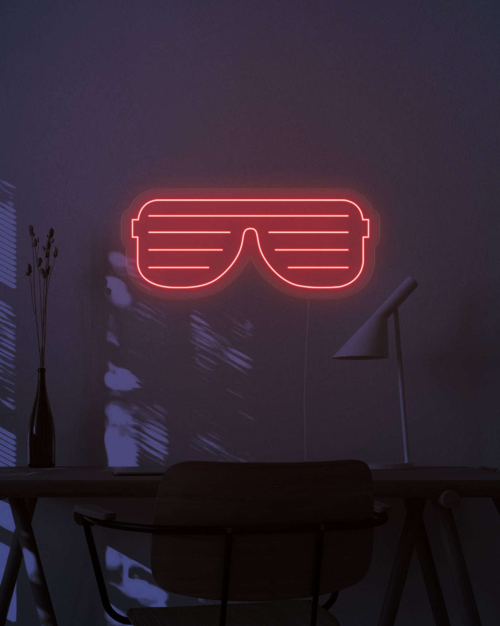 Sunglasses Neon Sign Neon Effect